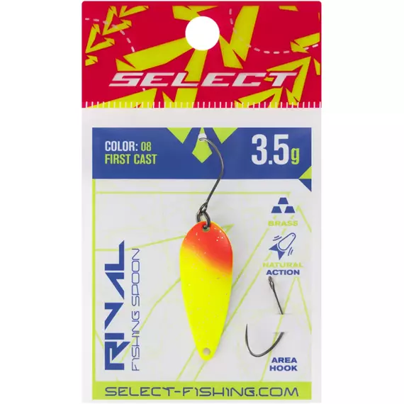 Блешня Select Rival 3.5g 34mm #08 First Cast, Вага блешні: 3.5, Колір блешні: #08 First Cast, фото , изображение 2